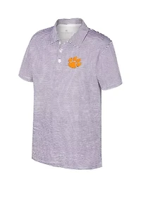 Boys 8-20 NCAA Clemson Tigers Feeder Stripe Polo Shirt