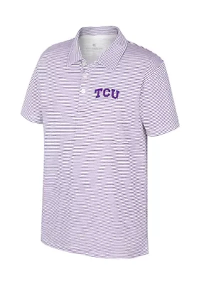 Boys 8-20 NCAA TCU Horned Frogs Feeder Stripe Polo Shirt