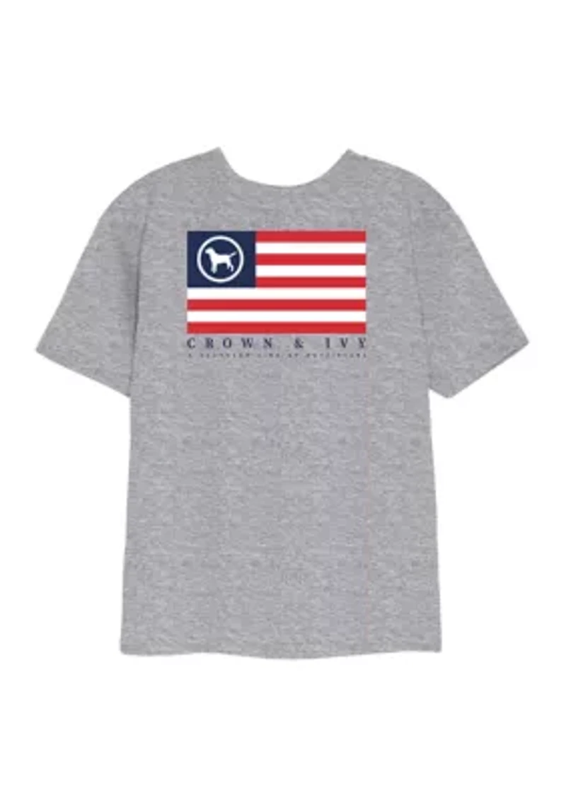 Boys 4-7 Flag Graphic T-Shirt