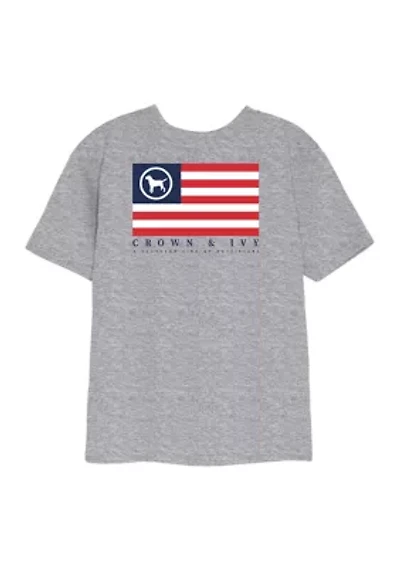 Boys 4-7 Flag Graphic T-Shirt