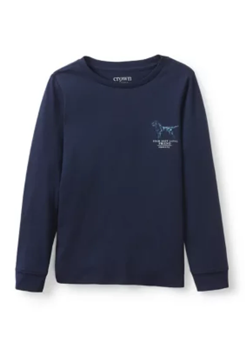 Boys 4-7 Most Loyal Friend Long Sleeve Graphic Shirt