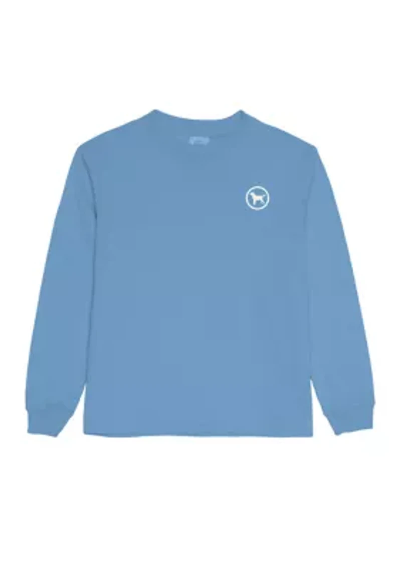 Boys 4-7 Snowman and Dog Long Sleeve Graphic T-Shirt