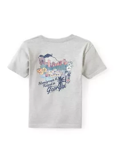 Boys 4-7 Georgia State Icon Short Sleeve T-Shirt