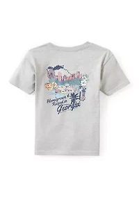 Boys 4-7 Georgia State Icon Short Sleeve T-Shirt