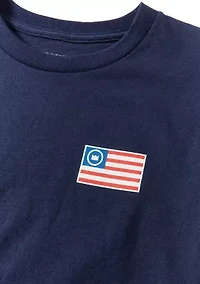Boys 4-7 Flag Crown Short Sleeve T-Shirt