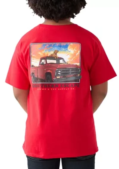 Boys 8-20 Short Sleeve Escapes Graphic T-Shirt