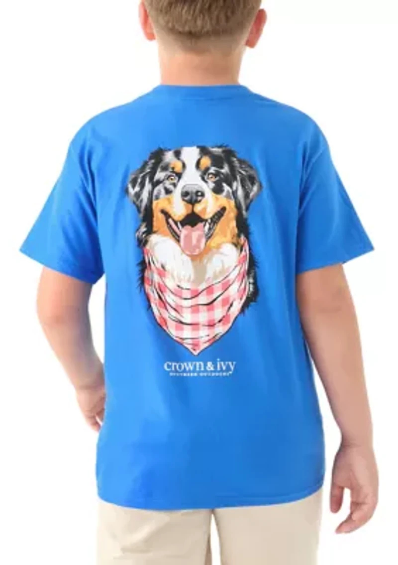 Boys 8-20 Happy Dog Graphic T-Shirt