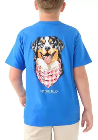Boys 8-20 Happy Dog Graphic T-Shirt