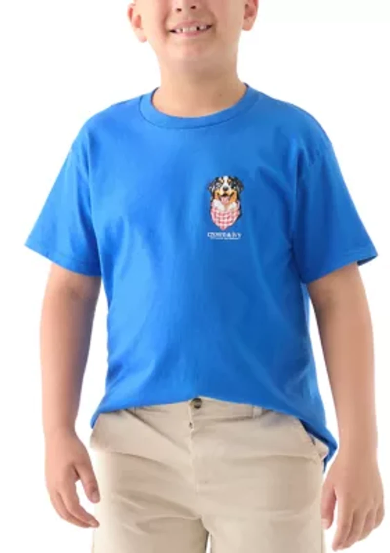 Boys 8-20 Happy Dog Graphic T-Shirt