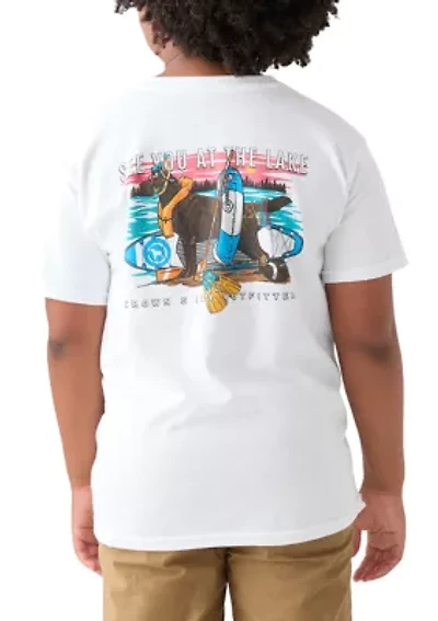 Boys 8-20 Short Sleeve At the Lakes Graphic T-Shirt
