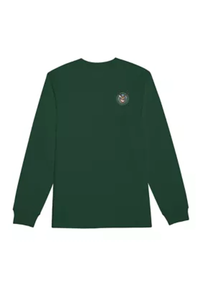 Boys 8-20 Reindeer Lights Long Sleeve Graphic T-Shirt