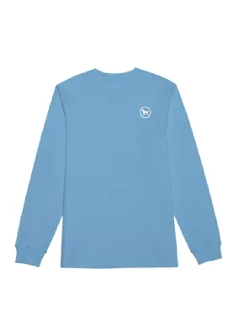 Boys 8-20 Snowman and Dog Long Sleeve Graphic T-Shirt