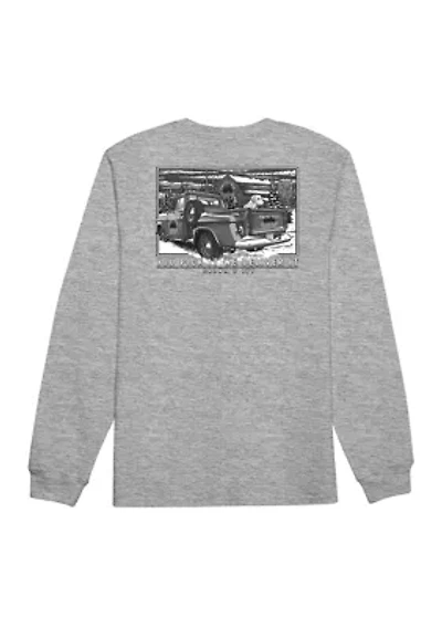 Boys 8-20 Truck Delivery Long Sleeve Graphic T-Shirt