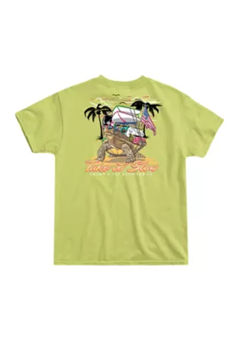 Boys 8-20 Turtle Take It Slow Short Sleeve T-Shirt