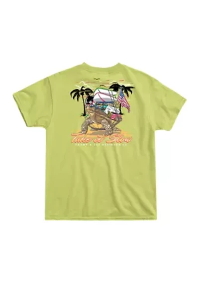 Boys 8-20 Turtle Take It Slow Short Sleeve T-Shirt
