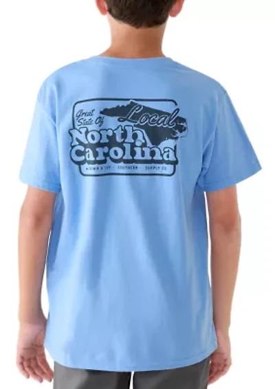 Boys 8-20Great State of North Carolina Graphic Short Sleeve T-Shirt