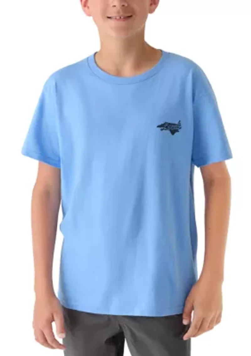 Boys 8-20Great State of North Carolina Graphic Short Sleeve T-Shirt