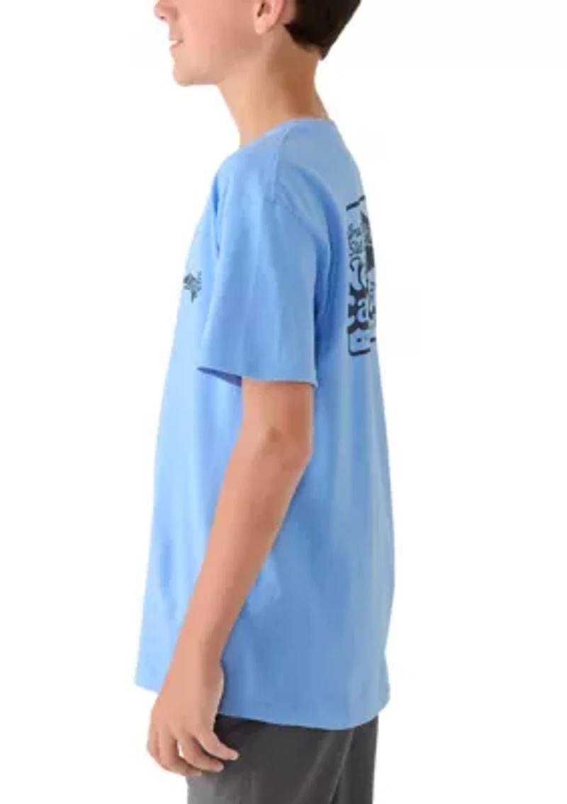 Boys 8-20Great State of North Carolina Graphic Short Sleeve T-Shirt