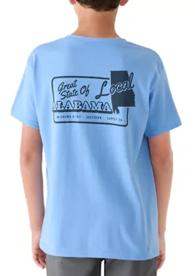 Boys 8-20 Great State of Alabama Graphic Short Sleeve T-Shirt