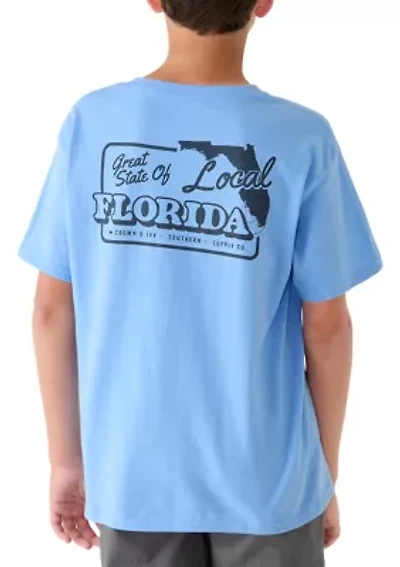 Boys 8-20 Great State of Florida Graphic Short Sleeve T-Shirt
