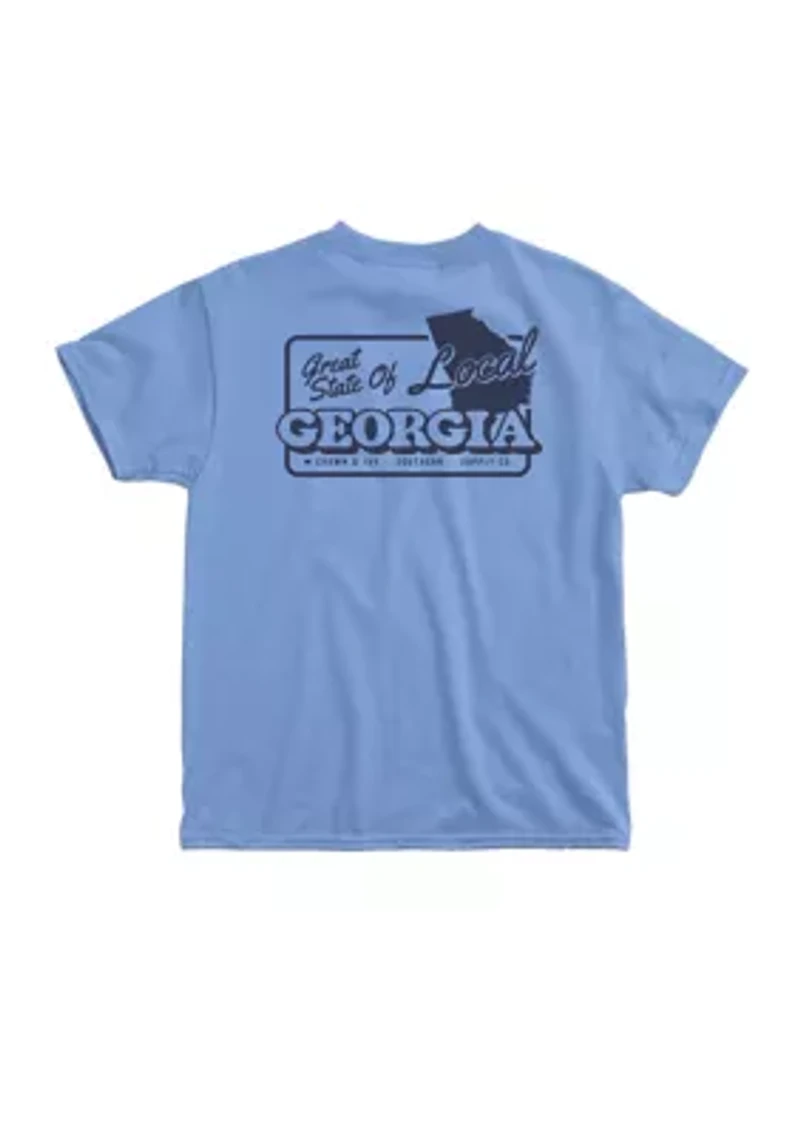 Boys 8-20 GA Great State Short Sleeve Graphic Shirt
