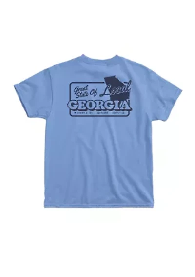Boys 8-20 GA Great State Short Sleeve Graphic Shirt