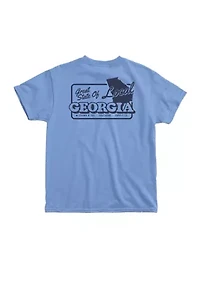 Boys 8-20 GA Great State Short Sleeve Graphic Shirt