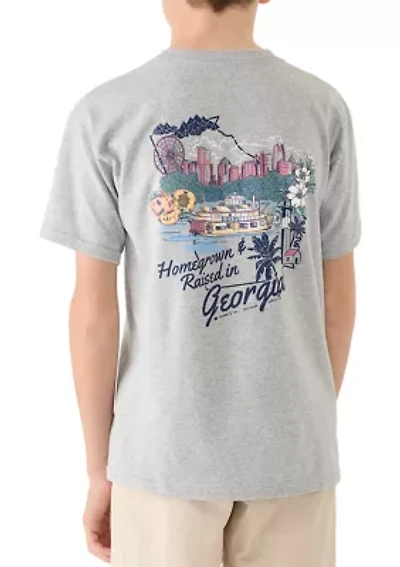 Boys 8-20 Georgia State Icon T-Shirt