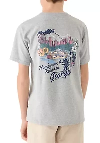 Boys 8-20 Georgia State Icon T-Shirt