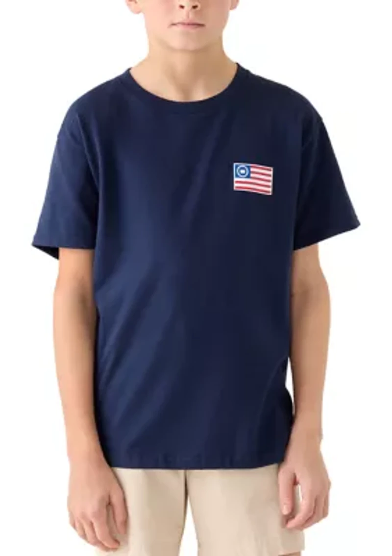 Boys 8-20 Flag Crown Graphic T-Shirt