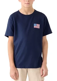 Boys 8-20 Flag Crown Graphic T-Shirt