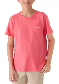 Boys 8-20 Sailboat Graphic Short Sleeve Shirt