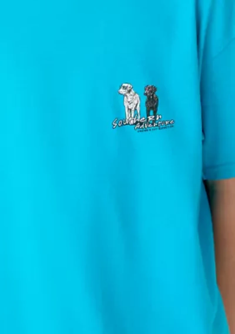 Boys 8-20 Beach Dogs Graphic Short Sleeve Shirt