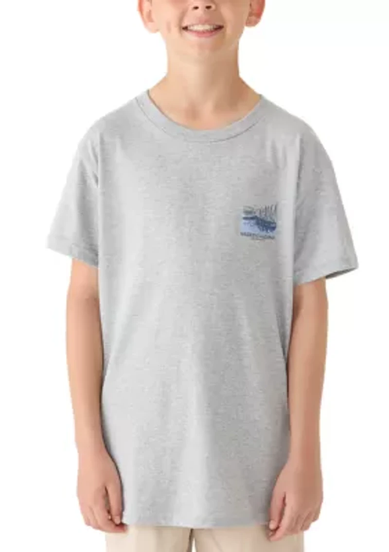 Boys 8-20 Sailboat Weekend Short Sleeve Shirt