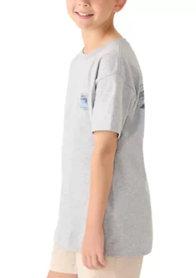 Boys 8-20 Sailboat Weekend Short Sleeve Shirt