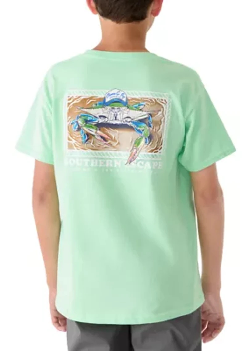 Boys 8-20 Sea Crab Graphic Short Sleeve Shirt