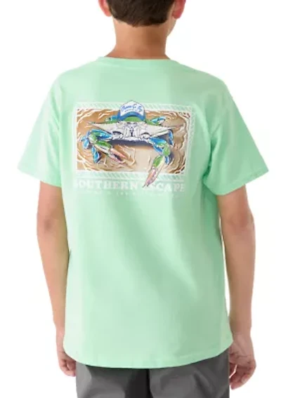 Boys 8-20 Sea Crab Graphic Short Sleeve Shirt