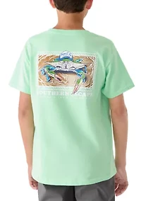Boys 8-20 Sea Crab Graphic Short Sleeve Shirt