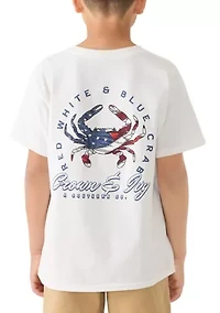 Boys 8-20 American Crab Graphic T-Shirt