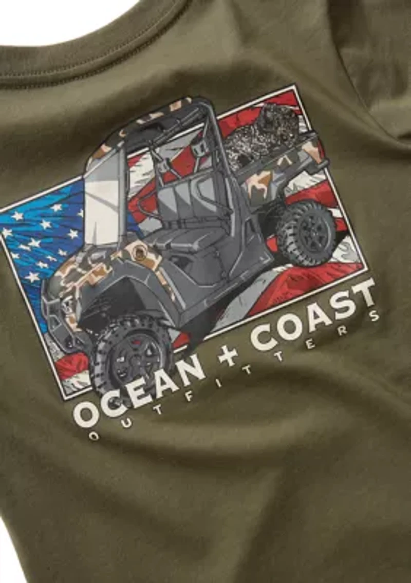 Boys 4-7 Flag Long Sleeve T-Shirt