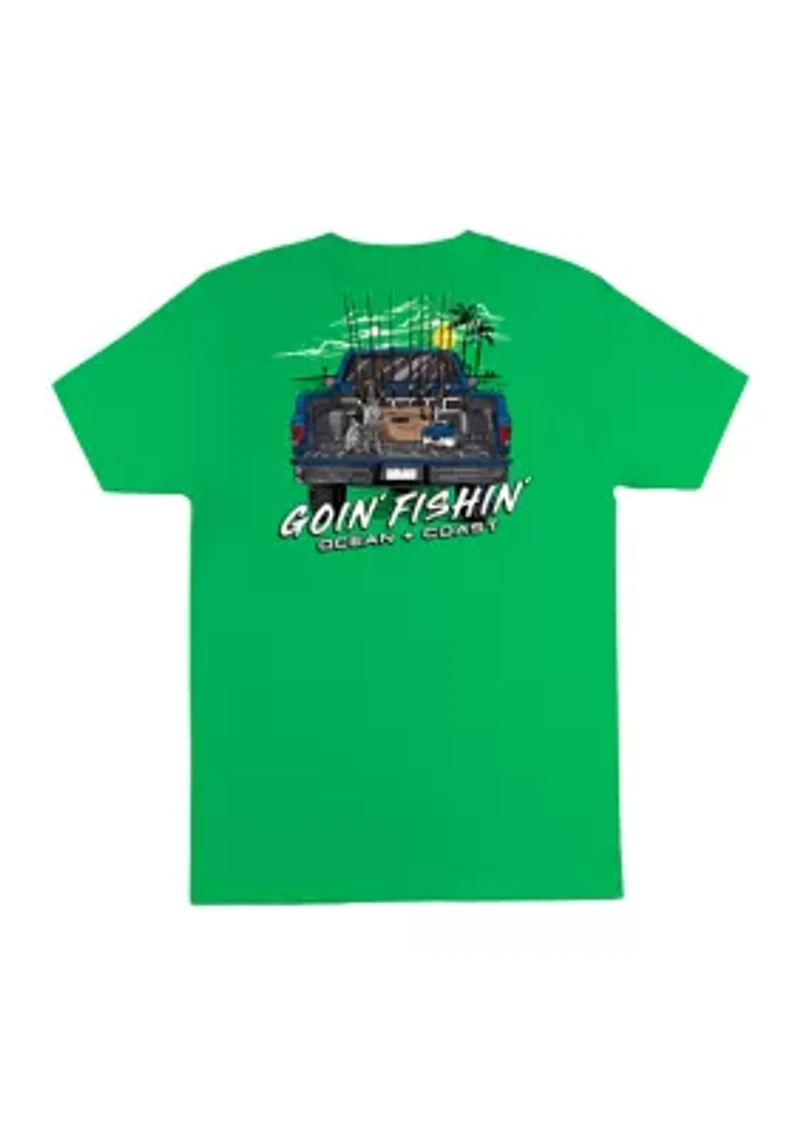 Boys 8-20 Fishing Graphic T-Shirt