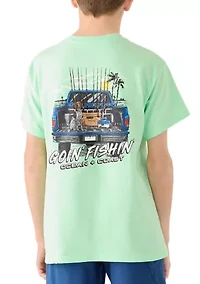 Boys 8-20 Goin Fishing Graphic T-Shirt