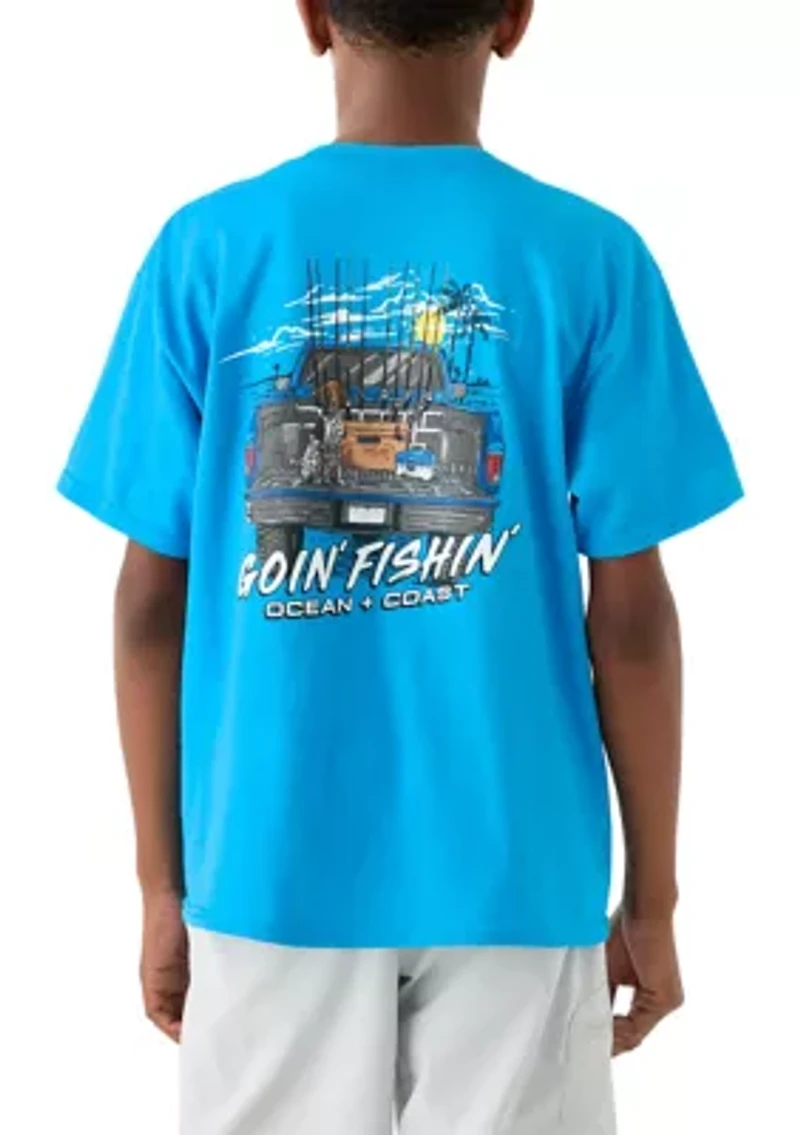 Boys 8-20 Goin Fishing Graphic T-Shirt