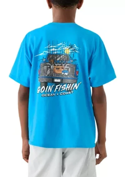 Boys 8-20 Goin Fishing Graphic T-Shirt