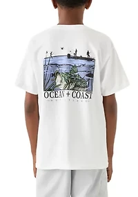 Boys 8-20 Short Sleeve Fishing Graphic T-Shirt