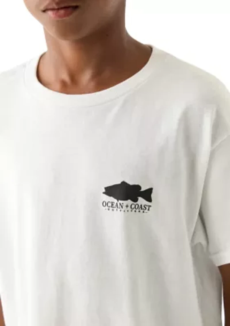 Boys 8-20 Short Sleeve Fishing Graphic T-Shirt
