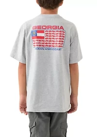 Boys 8-20 Georgia Flag Graphic T-Shirt