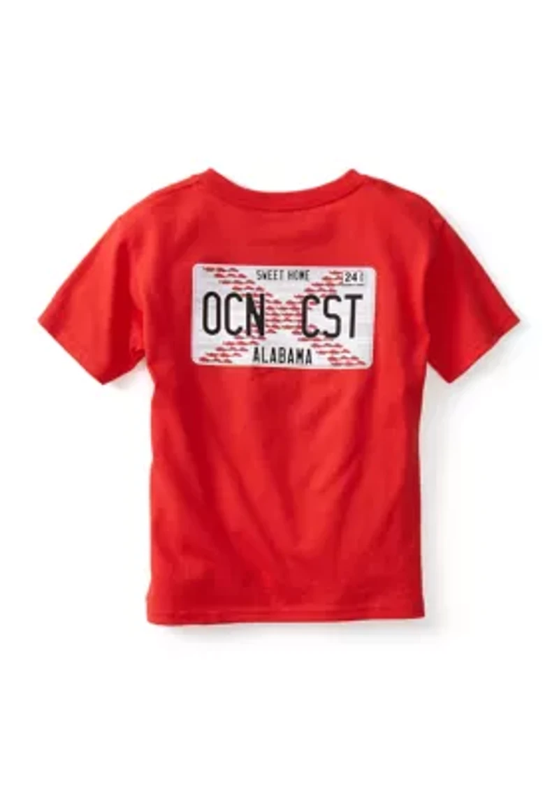 Boys 4-7 License Plate Short Sleeve Graphic T-Shirt