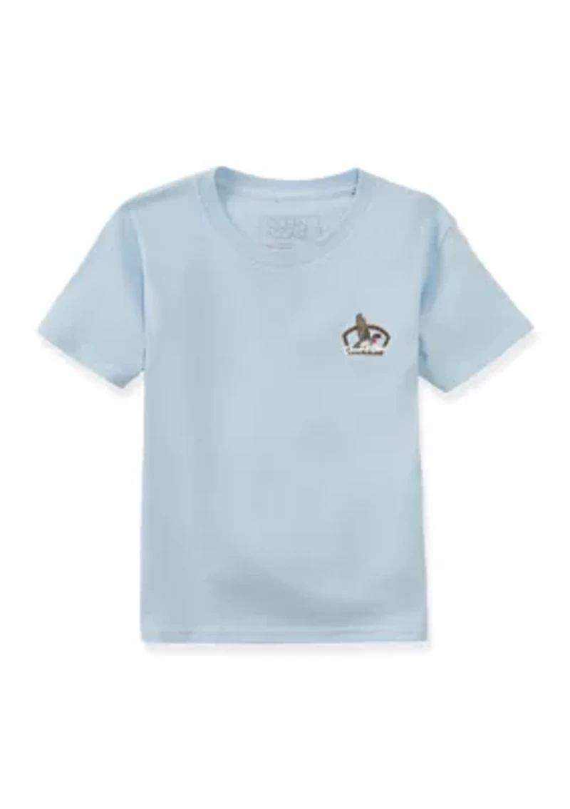 Boys 4-7 Flocked Short Sleeve Graphic T-Shirt