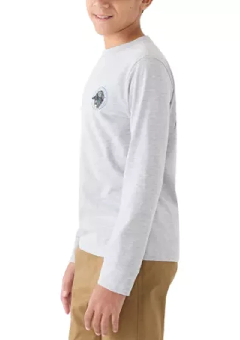 Boys 8-20 Duck Reading Map Long Sleeve T-Shirt